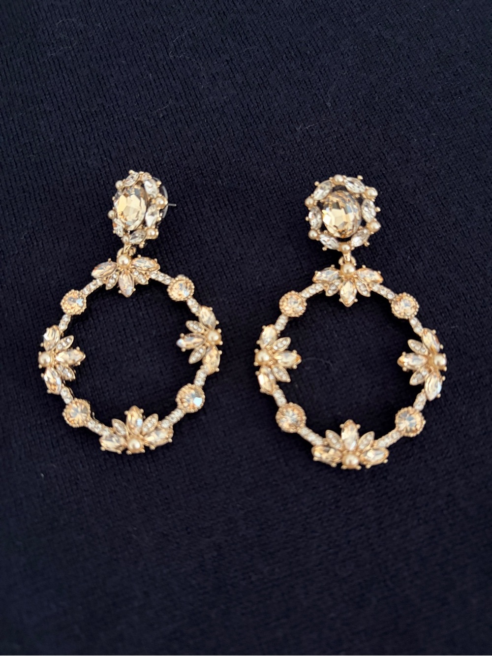 Marchesa Crystal Wreath Drop Earrings